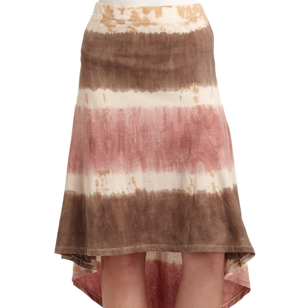 Pink & Brown Organic Cotton Tie Dye Skirt XS/S